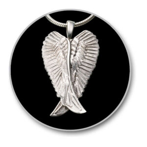 LoomisFuneralHome Merch Sterling Silver Angel Wings Pendant