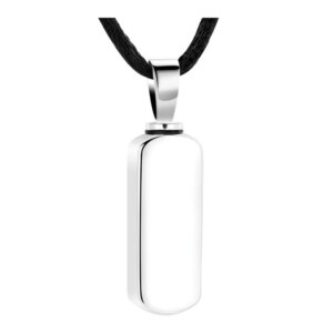 LoomisFuneralHome Merch Sterling Silver Slim Tag Pendant